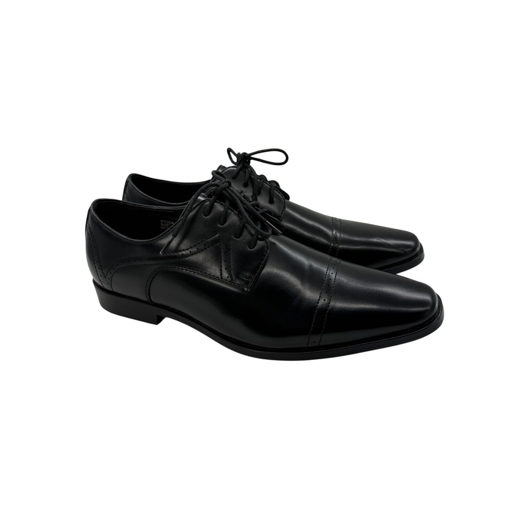 Antonio Cerrelli Wides Mens Black Cap Toe Derby Dress Formal Shoes WIDE Size 12